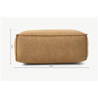 Thalia pouf modulable jute