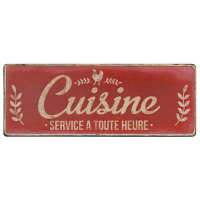 Plaque Cuisine 52 x 19 cm