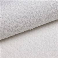 Sigono canapé 2 places en tissu bouclé blanc