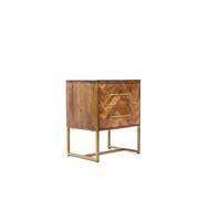 Nato table de chevet bois de manguier brute