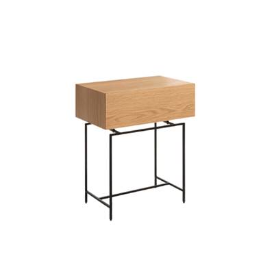 Dienna table de chevet plaqué chêne