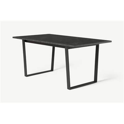 Amble table marbre noir