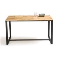 Alice table à manger chêne et acier 8 personnes