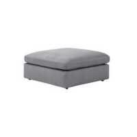 Wayne pouf pour canapé en tissu gris foncé