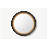 Nate miroir LED noir 55x55