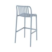 Lumi chaise de bar d'extérieur en bleu pastel H76cm