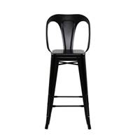 Lix tabouret mi-hauteur en métal noir
