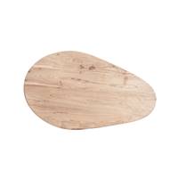 Temis table basse en bois d'acacia et pieds en métal noir