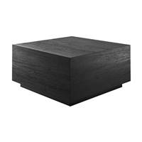 Bodhi table basse carrée en bois de teck recyclé noir