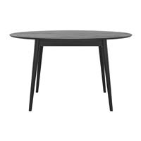 Epura table à manger ovale en bois noir 6 personnes 130cm