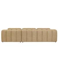 Eliot canapé d'angle droit en tissu tweed jaune miami