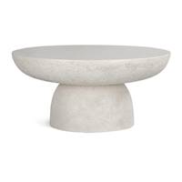 Zenadie table basse intérieur/extérieur en fibre de verre moulée