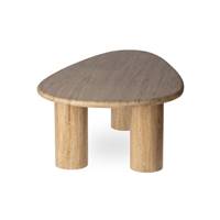 Biella table basse organique travertin