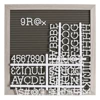 Ardi tableau mural à lettres en PVC gris et blanc 30cm