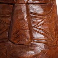 Tiki décoration africaine en bois sculpté H68cm