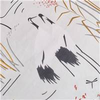 Sunshine parure de lit 220x240 coton imprimé tiges camel 14.44