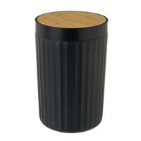 Pritta poubelle 5L en bambou noir