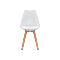 Anabelle chaise scandinave blanche et bois clair