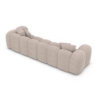 Cotton canapé 4 places en tissu texturé beige