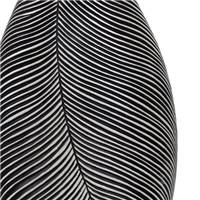 Axelle vase noir et blanc polyuresin L