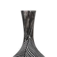 Axelle vase noir et blanc polyuresin M
