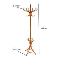 Gaiz porte-manteau en bois clair 6 crochets H184cm