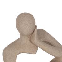 Lampe de table sable femme en résine