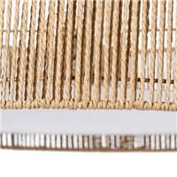 Trubb plafonnier en corde de papier et fond fumé blanc Ø52cm