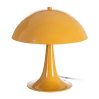 Panthe lampe de table champignon en métal jaune moutarde H27.5cm