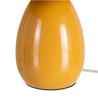 Grato lampe de table champignon gros socle métal jaune moutarde