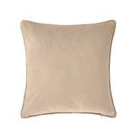 Hype coussin velours relief beige 45x45