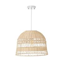 Buri suspension en métal et osier naturel ajouré H26