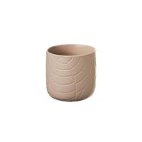 Terra cache-pot beige feuille H12,8