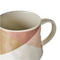 Cora tasse en céramique triangle nude marron 370ml