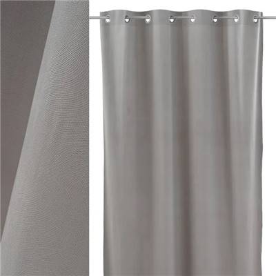 Burn rideau en velours gris clair 140x260
