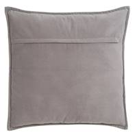 Burn coussin en polyester velours gris clair 55x55
