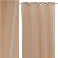 Burn rideau en polyester beige 140x260cm