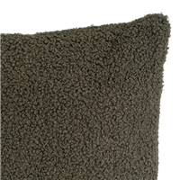 Sherpa coussin bouclé vert 45x45