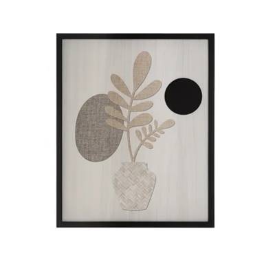 Mix tableau en mdf motif plante B