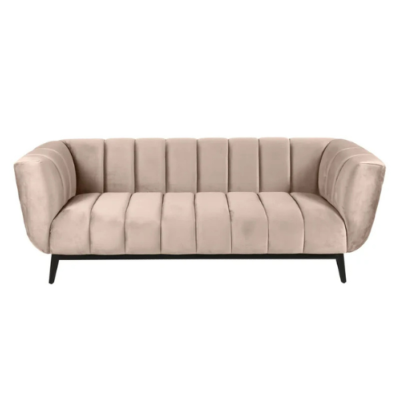 Amaro canapé 3 places en velours beige