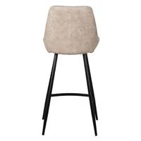 Bari chaise îlot central tissu effet daim beige H67