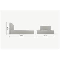 Besley lit king size gris
