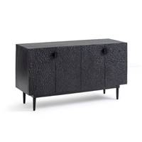 Thibaut buffet 4 portes sculptées manguier noir