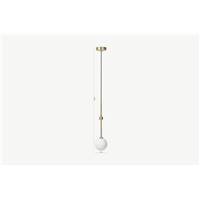 Nayla suspension laiton antique et verre opale