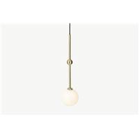 Nayla suspension laiton antique et verre opale