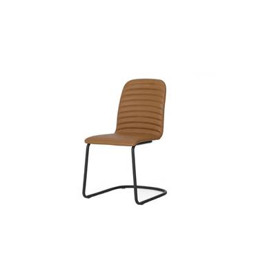 Cata chaise cuir brun