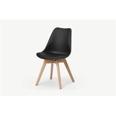 Deon chaise noire et bois