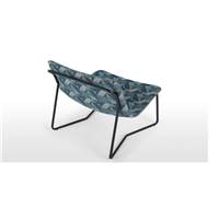 Lucierne fauteuil tisse tons de bleu et vert