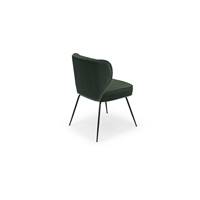 Valo chaise velours vert végétal et noir