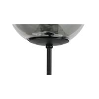 Diabolo lampe de table métal noir et verre soufflée